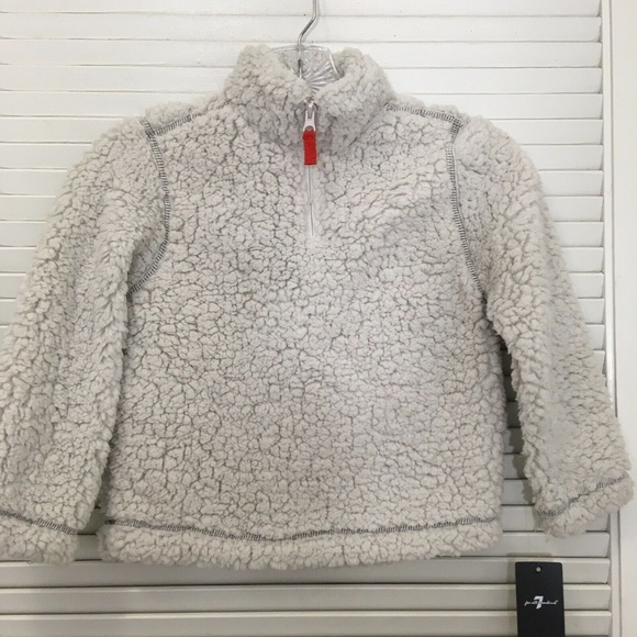 7 For All Mankind Other - 7 For All Mankind Sherpa Fleece Sweater Jacket 5/6